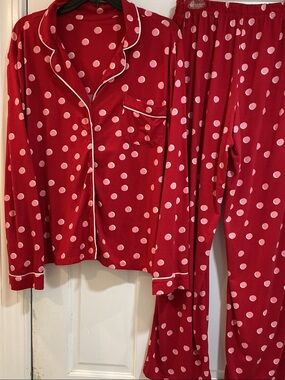 Kate Spade Red Polka Dot women’s pajamas